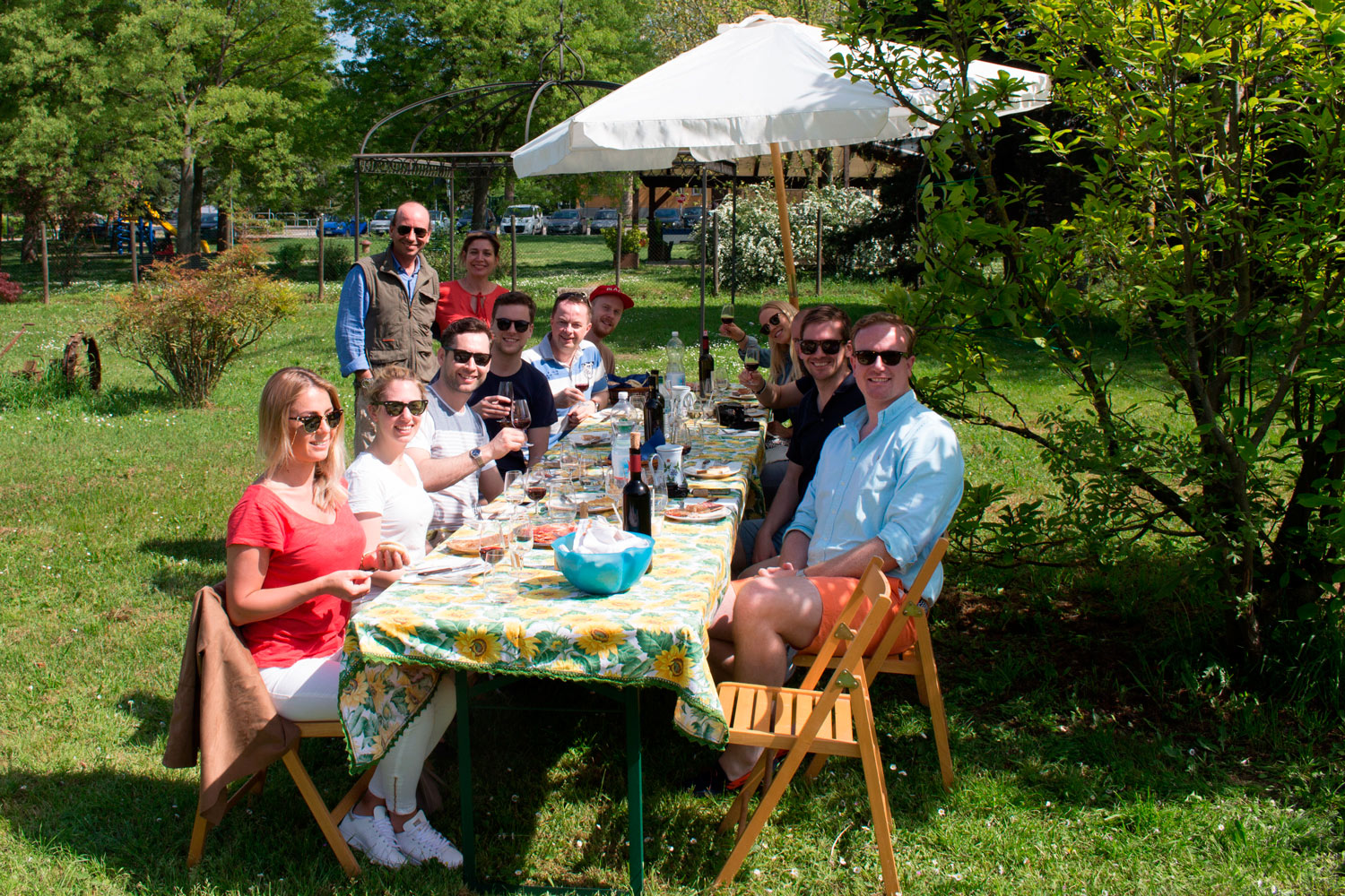 Norwegian tourists at our winery